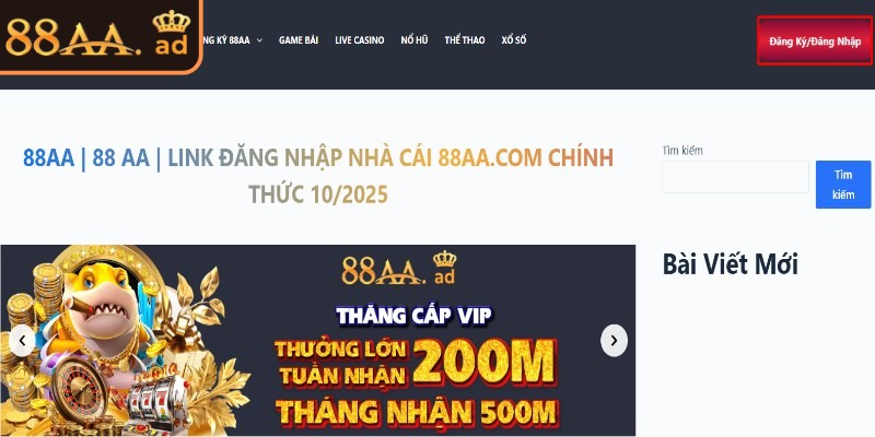 Đăng ký 88aa 1 Chỉ những ai từ 18 tuổi trở lên mới đủ điều kiện tham gia