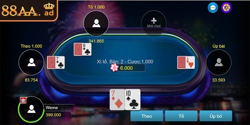 Trải nghiệm những ván bài thay đổi liên tục