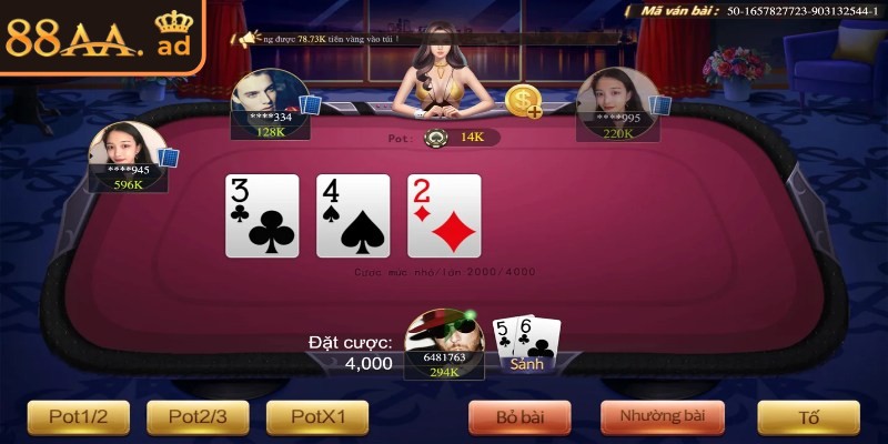 Xì tố 7 cây có tính chiến thuật cao